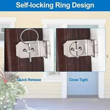 INCREWAY 3/16” Lynch Pin, 10 Pcs Carbon Steel Linch pins with Ring Heavy Duty Quick Release L-Pin Lock for Bike Boat Farm Tractors Trailers Trucks (Dia 4.5mm*Length 36mm)