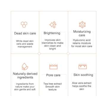 ROKKISS Tea Tree Peeling Gel (4.1fl oz) - Gentle Exfoliating Gel for Face & Body with Natural Cellulose, Remove Impurities for Smooth Skin, Korean Skin Care. Cica, Licorice & Aloe Vera Extracts.