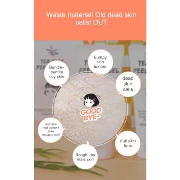 ROKKISS Tea Tree Peeling Gel (4.1fl oz) - Gentle Exfoliating Gel for Face & Body with Natural Cellulose, Remove Impurities for Smooth Skin, Korean Skin Care. Cica, Licorice & Aloe Vera Extracts.