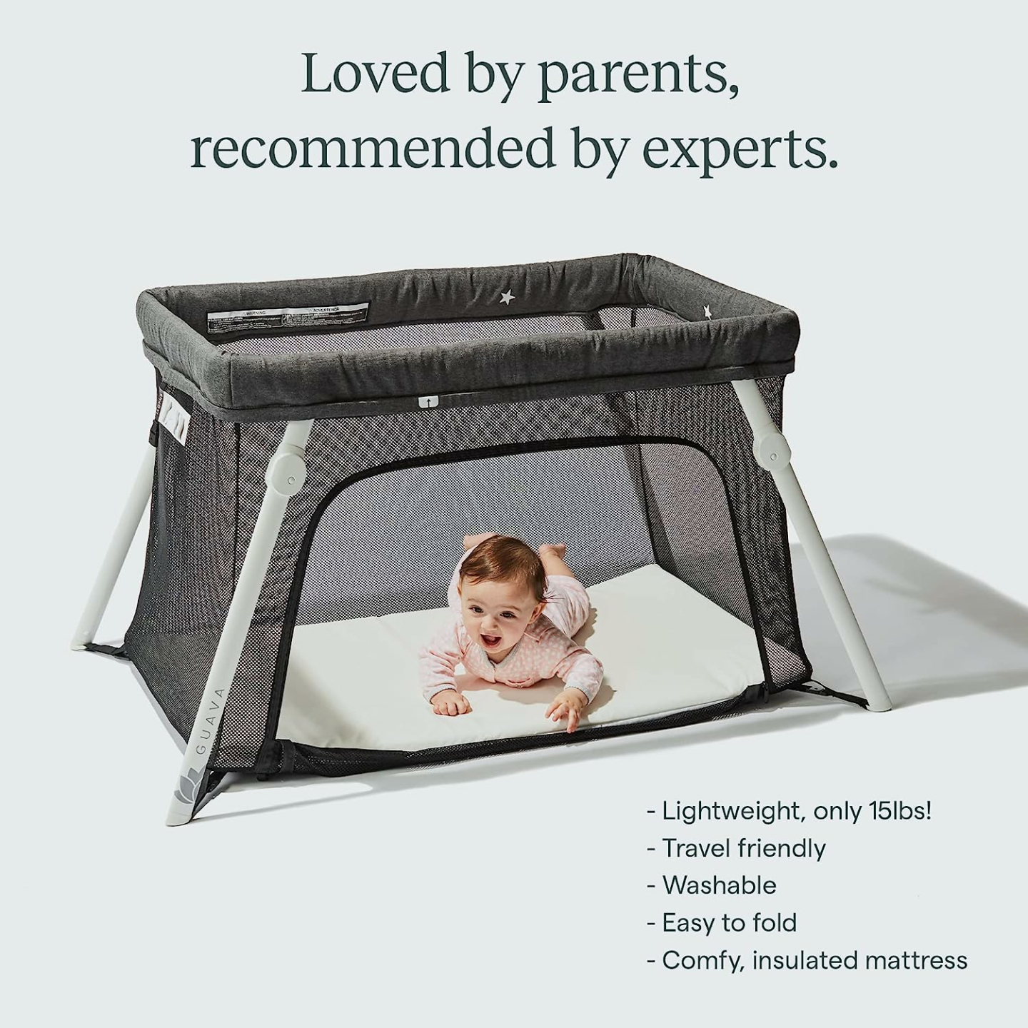 Guava Lotus Travel Crib: Safe & Lightweight Design