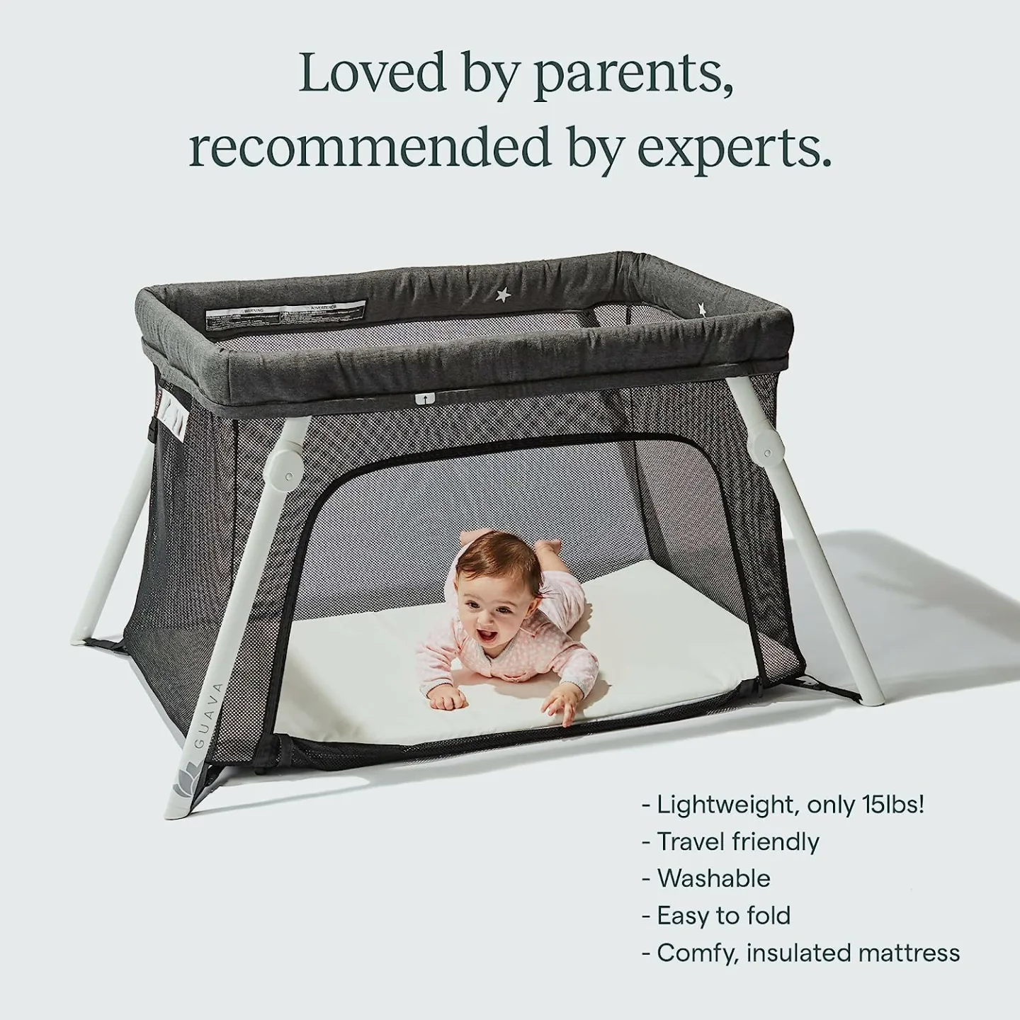 Guava Lotus Travel Crib: Safe & Lightweight Design