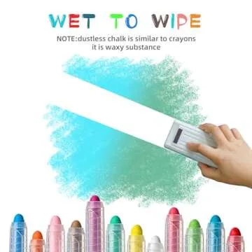 HNXAZG Twistable Dustless Chalk Set - 12 Colors Available