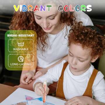 HNXAZG Twistable Dustless Chalk Set - 12 Colors Available