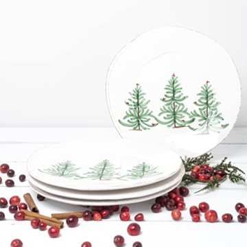 Vietri Lastra Holiday Collection Italian Dinnerware Sets (Salad Plates, Set of 4)