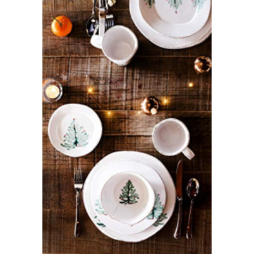 Vietri Lastra Holiday Collection Italian Dinnerware Sets (Salad Plates, Set of 4)