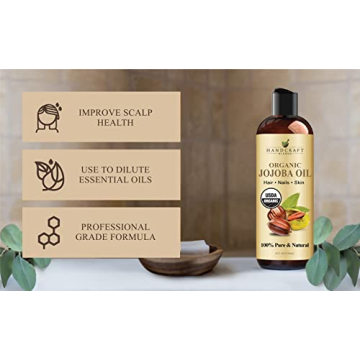 Handcraft Blends Organic Jojoba Oil - Pure Cold-Pressed Oil