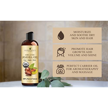 Handcraft Blends Organic Jojoba Oil - Pure Cold-Pressed Oil
