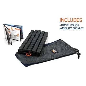 Brazyn Morph Foam Roller (Alpha-Midnight) Collapsible Travel Foam Roller for Back Pain Relief, Workout Muscle Recovery, Back Massager, Deep Tissue Leg Massage, Back Cracker, Stretcher; Small, Portable