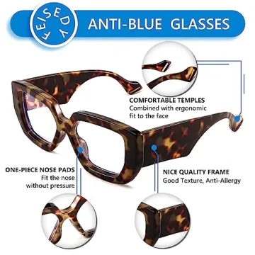 FEISEDY Blue Light Blocking Glasses for Women | Stylish and Functional