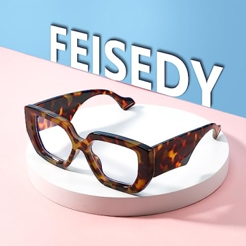 FEISEDY Blue Light Blocking Glasses for Women | Stylish and Functional