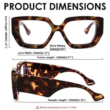 FEISEDY Blue Light Blocking Glasses for Women | Stylish and Functional