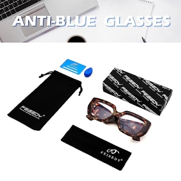 FEISEDY Blue Light Blocking Glasses for Women | Stylish and Functional