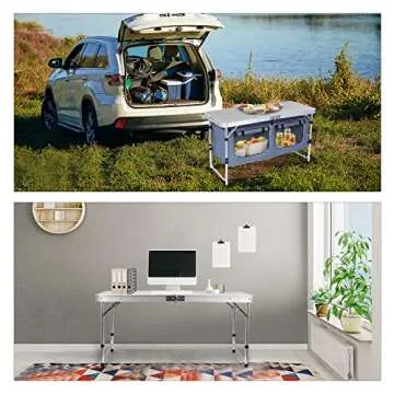 Nice C Camping Table - Adjustable Lightweight Folding Table