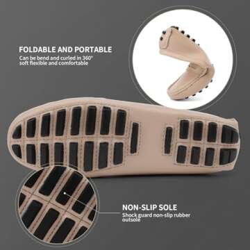 Artisure Women's Classic Blush Pink Leather Penny Loafers