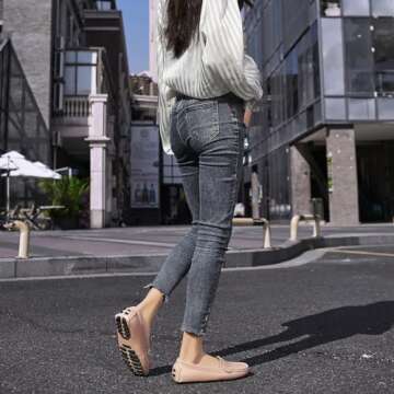 Artisure Women's Classic Blush Pink Leather Penny Loafers