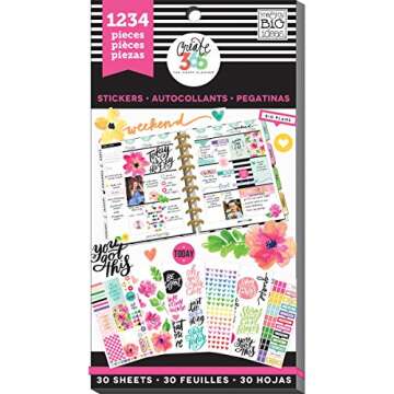 Create 365 Happy Planner Sticker Value Pack Today Is The Day