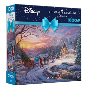 Ceaco Thomas Kinkade Disney Holiday Jigsaw Puzzle 1000 Pieces