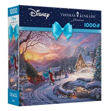 Ceaco Thomas Kinkade Disney Holiday Jigsaw Puzzle 1000 Pieces