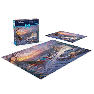 Ceaco Thomas Kinkade Disney Holiday Jigsaw Puzzle 1000 Pieces