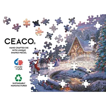 Ceaco Thomas Kinkade Disney Holiday Jigsaw Puzzle 1000 Pieces