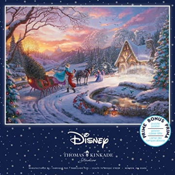 Ceaco Thomas Kinkade Disney Holiday Jigsaw Puzzle 1000 Pieces