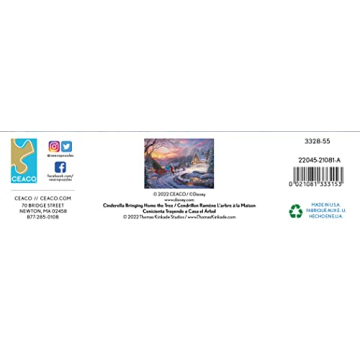 Ceaco Thomas Kinkade Disney Holiday Jigsaw Puzzle 1000 Pieces
