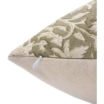 Stylish Fabritual Handmade Block Print Pillow Cover for Decor