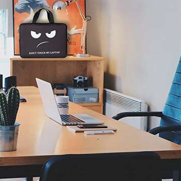 BRILA 15 inch Laptop Sleeve Tote Bag – Waterproof Neoprene Soft Carrying Case Cover bag with handle for 13.5 14 14.1 14.5 15 15.2 15.6 inches Apple Macbook/Asus/Acer/Samsung/DELL/HP/Lenovo/Sony/RCA