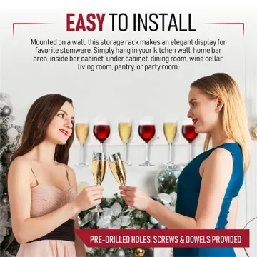 Elegant Champagne Wall Holder - Perfect for Entertaining