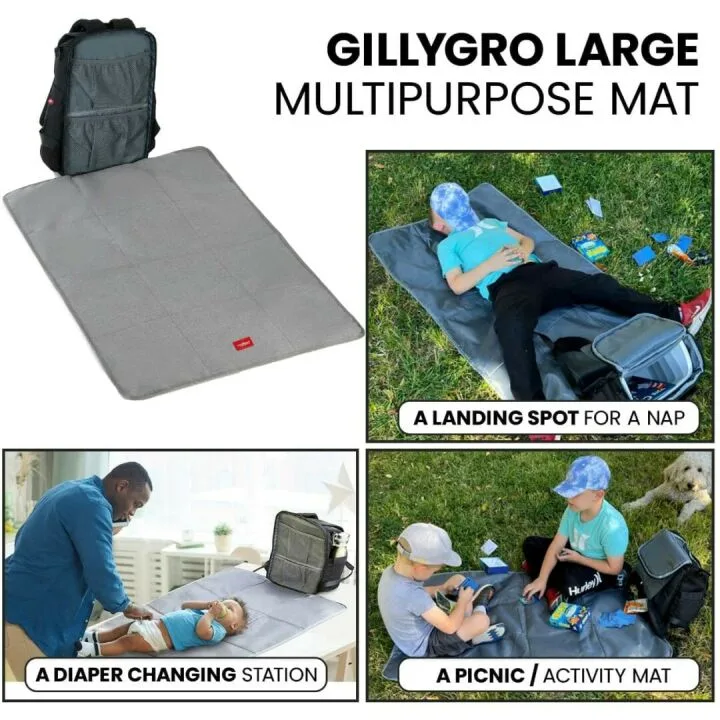 GillyGro 1 Backpack Baby Bag with Changing Pad and More