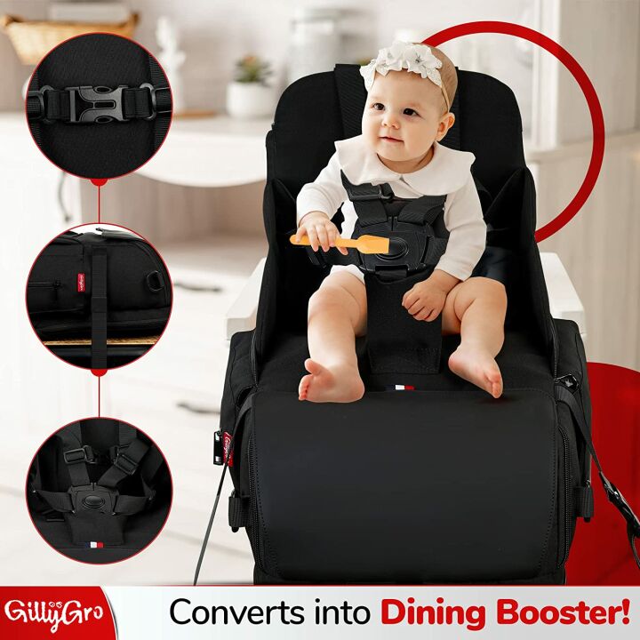 GillyGro 1 Backpack Baby Bag with Changing Pad and More