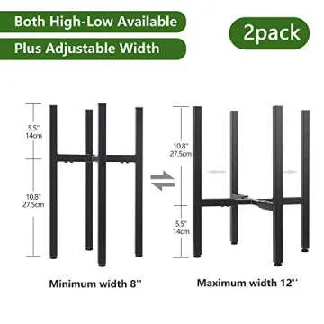 YueTong Adjustable Metal Plant Stand for Indoor Use