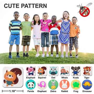 BuggyBands Mosquito Repellent Stickers 240 Pcs Natural Mosquito Patches for Kids and Adults with 5 Pack Individually Wrapped Mosquito Repellent Bracelets for Outdoor Camping Traveling Fishing