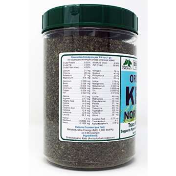 Dogzymes Organic Norwegian Kelp for Pets, a Valuable Nutrition Source Rich in Iodine to Support Gland Function, Especially The Thyroid (3 Pound)