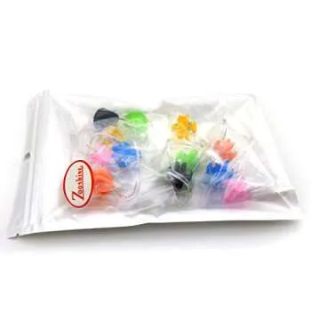 Zooshine BRBD Set of 6 Waterproof Silicone Swimming Nose Clip Plugs for Adults Children Age 7+ (6 Pack)