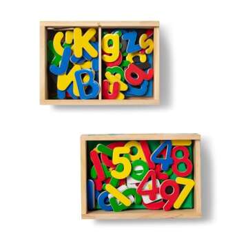 Melissa & Doug Deluxe Magnetic Letters and Numbers Set With 89 Wooden Magnets