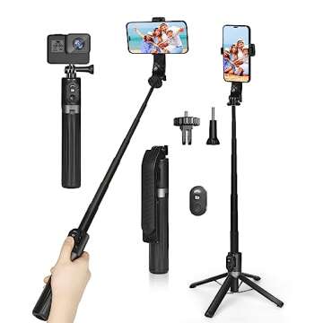 EOCEAN Selfie Stick Tripod Lightweight Portable Design