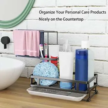 Godboat Kitchen Sink Organizer - Sponge Holder for Kitchen Sink, Non-Slip Kitchen Caddy Sink Organizer, 304 Stainless Steel, Kitchen Gadgets for RV & Camping, Gifts for Women, Mom, Mothers Day