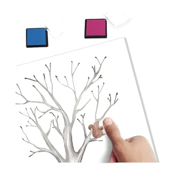 Unique Gender Reveal Fingerprint Tree for Baby Showers