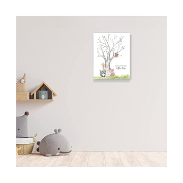 Unique Gender Reveal Fingerprint Tree for Baby Showers