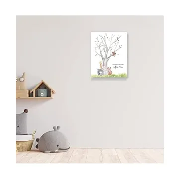 Unique Gender Reveal Fingerprint Tree for Baby Showers