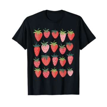 Cute Cottagecore Kawaii Strawberry Aesthetic Strawberries T-Shirt