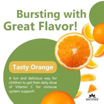 Natvites Kids Vitamin C Gummies – 120 Count of Tasty Immune Support Supplement for Kids, Toddlers,...