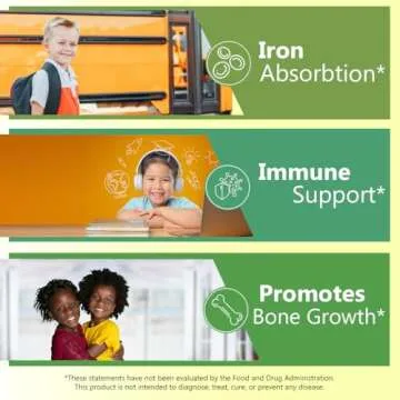 Natvites Kids Vitamin C Gummies for Immune Support