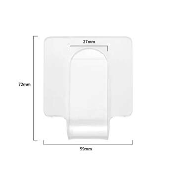 2Pcs Professional Makeup Palette Acrylic Hand-held Palette Makeup Mixing Tray Palette for Foundation, Eyeshadow, Cremes, Powders, Cosmetics and Nail Art Manicure Palette, Clear