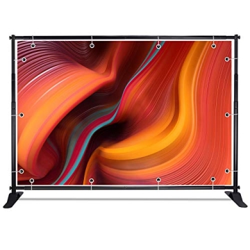 8 x 10 ft Heavy Duty Photo Backdrop Stand Kit, Banner Stand Multifunctional Adjustable Telescoping B...