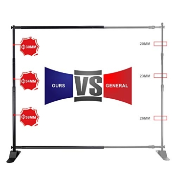 Adjustable 8 x 10 ft Banner Stand for Events Displays