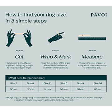 PAVOI 18K Gold Plated Rings Set for Women Stacking