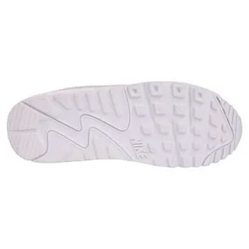 Nike Womens Air Max 90 Womens Running Casual Shoes Cq2560-101 Size 7 White/Black/White