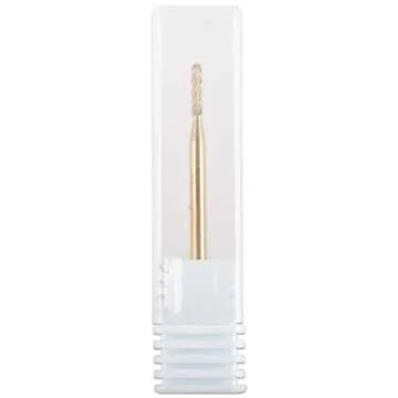 PANA 3/32" Cuticle Clean Nail Carbide Bit for Professional, Nail Salon, Nail Trimmer, Under Nail Cleaner, Electric Drill Machine, Manicure Tools (Gold-Round, Medium)